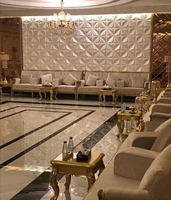 Ensemble de canapés en U de luxe marocain Jalsa Sedari Meubles de salon en bois avec rangement pour la maison