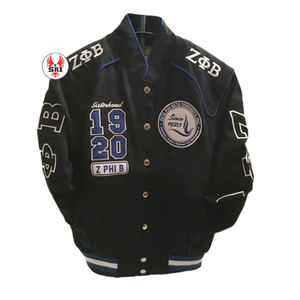 Zeta Phi Beta sororité broderie femmes coton course sergé veste ZPB sororité brodé dames personnalisé course veste - Product Image 3