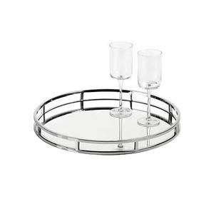 High Quality Elegant <b>Metal</b> Border Mirror Tray Wholesale Serving Trays Elegant <b>Metal</b> <b>Bowl</b> - Product Image 4