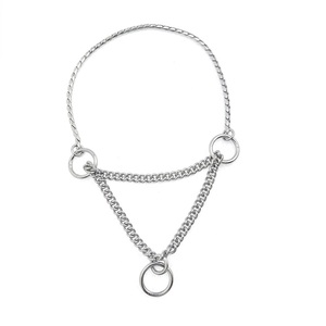 Collar de Perro Ajustable Moderno de Primera Calidad, Collar de Cadena de Latón con Medio Martingala, Collar de Cobre Sólido para Exhibición y Paseo - Product Image 1