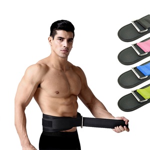 Cinturón de levantamiento de pesas de nailon para Fitness, cinturón pesado de levantamiento de pesas de colores para gimnasio - Product Image 1