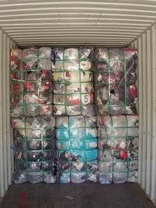 Cắt vải pha trộn màu sắc và chất lượng pha trộn (bông-lycra, bông, v. v.) Kiện (chất thải Dệt/phế liệu) cho nỉ, kém chất lượng, chất xơ. - Product Image 6