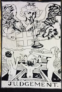 ที่แขวนโปสเตอร์ไพ่ทาโรต์ขนาดเล็กที่คลุมโต๊ะผ้าปูโต๊ะผ้าฝ้ายสีขาวแขวนผนังประดับประตูสวยด้วยคนส่งของอินเดีย - Product Image 3