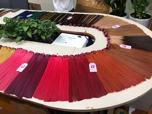 Peluca de cabello humano para mujeres negras, pelo liso con cutícula, Color vino tinto, para hacer cabello humano - Product Image 3