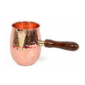 Copper Hammered Uniqui Design Turkish Coffee Pot With Wooden Handle for Hot Selling and High Quality - Product Image 1
