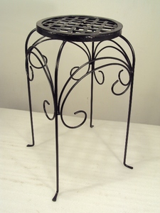 Metal Flower <b>Pot</b> <b>Stand</b> Round Decorative for Home Living Room Office Floor Metal Flower <b>Pot</b> - Product Image 3