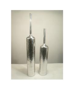 Jarrón de suelo en forma de botella de aluminio con acabado martillado de diseño único de alta calidad, hogar, sala de estar, oficina, Hotel, artículo de decoración - Product Image 2