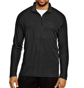 Mess Sports MS-527 Technical Functional Quick Dry Moisture Wicking Double Dry 1/4 Zip Fleece Performance Pullover <b>Stand</b> Collar - Product Image 5