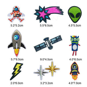 Parche solar personalizado para bordado de ropa, pegatinas con apliques de decoración DIY, OVNI, hierro, venta al por mayor de fábrica - Product Image 6