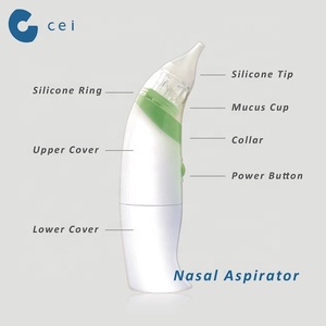 Nuevo resistente al agua aspirador Nasal cómodo bebé nariz limpiador con batería y puntas de silicona - Product Image 3