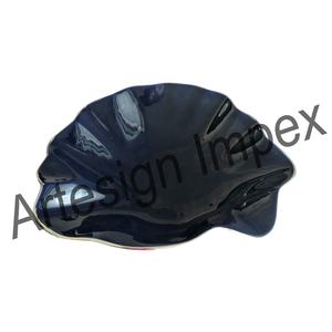 Bol de service en aluminium en forme de feuille élégante et écologique pour la maison, le restaurant et l'hôtel utilisent un plateau décoratif de créateur - Product Image 1