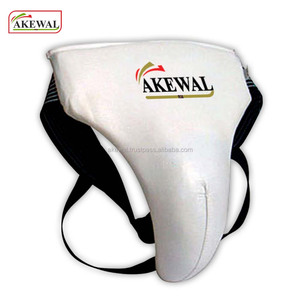 Protector Inguinal AKEWAL de Calidad Profesional Hecho de Cuero Vacuno Color Blanco para MMA, Kick Boxing, Muay Thai - Product Image 6