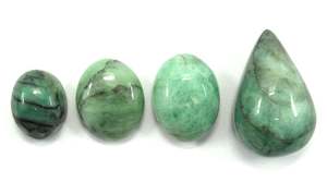 Wholesale Manufacture of Natural Green Emerald Loose Gemstone Smooth Pear & Oval Shape Cabochons <b>Stone</b> Beads for Jewelry Making - Product Image 3