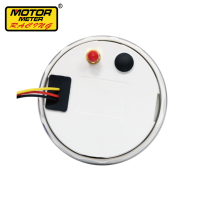 Sensor Odometer Speedometer GPS Elektrik Analog 85mm 220 km Lampu Latar LED Merah Pelat Depan Putih Universal Cocok untuk Motor Meter