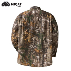 Camisa de Caza de Manga Larga Transpirable de Poliéster de Alto Rendimiento Personalizada al por Mayor para Hombre, Ropa de Caza - Product Image 4