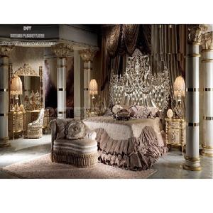 Ensemble de chambre à coucher de luxe classique Maharaja, taille personnalisée, collection DST, bois de teck moderne, meubles durables, livraison maritime en ligne - Product Image 1