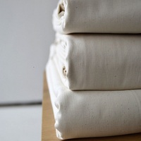 GOTS Certifié 100% Coton 200 TC Satin Greige Tissu 300 cm 120 Inch Largeur Mousseline Écologique Durable Réutilisable