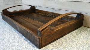Petit déjeuner plateau de service vente chaude nouveau Design fantaisie prix de gros décor de Table plateau en bois - Product Image 4