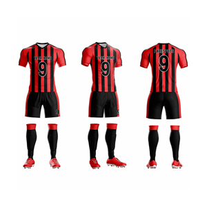 Uniforme Deportivo Personalizado al por Mayor para Clubes Deportivos, Camiseta de Secado Rápido 100% Poliéster con Estampado Digital, Uniforme de Fútbol - Product Image 2