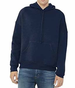 Color rojo personalizado negro 450 GSM algodón polar grueso Sudadera con capucha Unisex polialgodón polar pulóver Bella lienzo Sudadera con capucha - Product Image 6