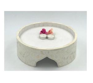 Meilleur design support à gâteau en résine incrustation de nacre outils de gâteau de mariage d'anniversaire en bois nouveau style indien fabriqué ins - Product Image 2