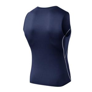 Chaleco de gimnasio personalizado para hombre, novedad de verano, camiseta sin mangas de poliéster y LICRA con dobladillo curvo de Fitness para entrenamiento - Product Image 2