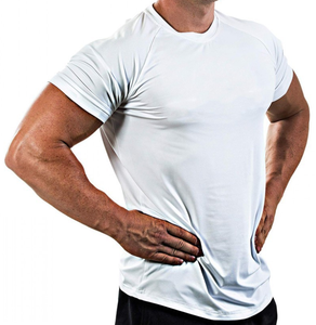 Camiseta Deportiva de Alto Rendimiento para Hombre, Corte Musculoso, Talla Grande, Elástica, de Secado Rápido, Algodón, Personalizable OEM - Product Image 1