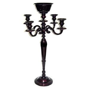 Bougeoirs autoportants personnalisés en métal poli, accessoires de décoration de mariage, chandelier - Product Image 3