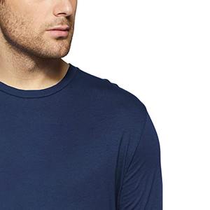 Mens Cotton Plain Lightning Patchwork Home Casual Loose T-Shirt - Product Image 3