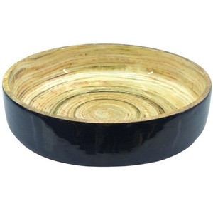 Tazón de sopa de esmalte redondo al por mayor de fábrica de alta calidad, tazón de cocina de madera de acacia natural, ALTA CALIDAD - Product Image 1