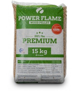 Pellets de Madera de Pino, Roble y Abedul Baratos, Calidad Premium A1, Abeto, 6 mm, Bolsa de 15 kg, Bolsa Grande en Venta. Pellets de Madera EN Plus-A1 de Origen Ucraino - Product Image 1