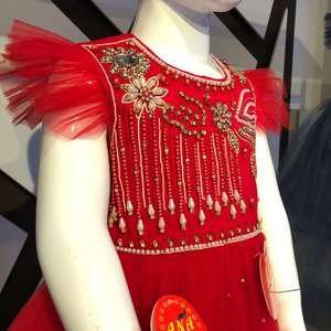 ชุดเดรสเด็กลายผีเสื้องานแฮนด์เมดผ้าซาตินผ้าลูกไม้ดีไซน์แฟนซีสำหรับงานเลี้ยงตอนเย็นทางการฤดูใบไม้ผลิสำหรับทุกวัย8 + - Product Image 4