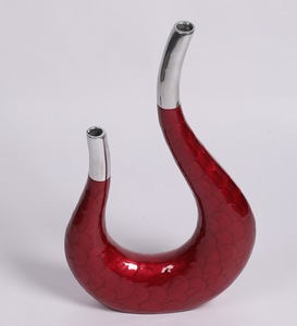 <b>Cream</b> Flower Table Aluminium Vase Home Decoration Europe <b>Style</b> Modern Unique Best Selling Made India Handmade Wholesale - Product Image 6