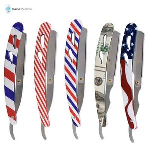 มืออาชีพสแตนเลสความปลอดภัยตรงใช้ตัดผมมีดโกนโกนมีดโกนสำหรับใบหน้า - Product Image 4