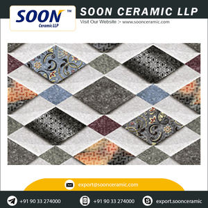 Azulejos de cerámica negra para pared, nuevo diseño, 250x375mm, Digital, precio al por mayor - Product Image 4