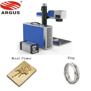 Máquina de gravação a laser 20w 30w 50w, anel cnc, jóias, metal, fonte de laser de raycus, fibra de metal jóias de Ouro De plástico