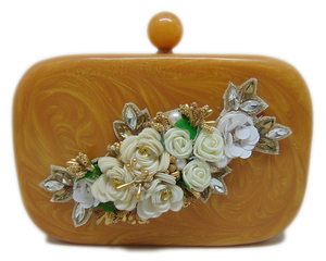 Venta al por mayor luxrey india boda fiesta de resina azul caja de bolso de embrague - Product Image 1