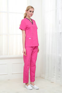 Scrub Suit Fashionable 2-Pocket Medical Uniform Nurse Hospital Scrub Jogger Suit Uniform Type Scrub Sets - Product Image 4