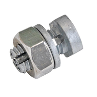 Cable de Polietileno para Cercas Eléctricas de hasta 2.7mm con Tornillo M8, Arandela y Tuercas, Conector de Cable con Abrazadera de Perno Dividido