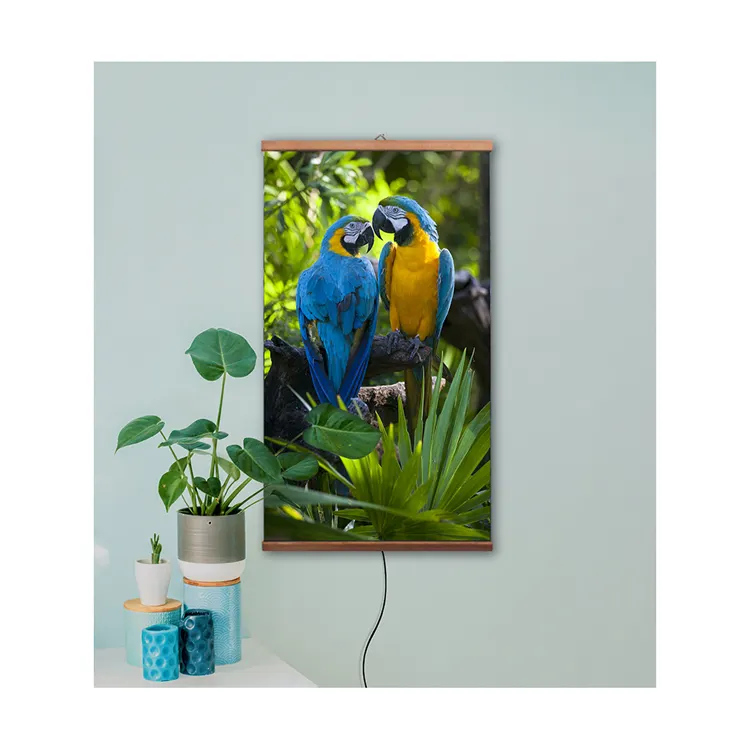 Hochwertige dekorative Infrarot-Wandbehang-Elektro heizung "Papageien" für Häuser Garagen und alle Räume Wandheizungen