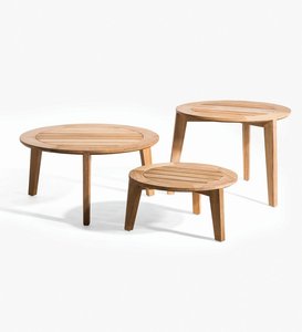 Table console moderne en bois massif finition naturelle, durable, de style européen, pour salon, hôtel, école, appartement, entreprise, Jawa - Product Image 2