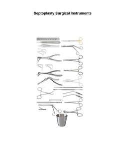 Ensemble d'instruments chirurgicaux manuels en acier inoxydable pour septoplastie, pour chirurgie nasale, certifié CE, sans rouille, classe I - Product Image 2
