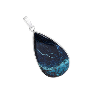 Shatukatite Piedra preciosa natural 925 Joyería de plata esterlina Pendientes chapados en oro Patrón religioso con colgantes finos Encantos - Product Image 2