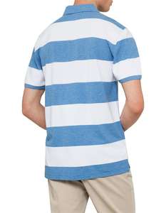 Venta al por mayor camisa de marca personalizada para hombre 100% algodón 220g tela a rayas serigrafía antibolitas transpirable de talla grande - Product Image 4