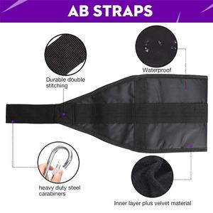 Gran oferta, correas de entrenamiento Abdominal de levantamiento de pesas personalizadas, eslingas Ab colgantes con acolchado cómodo para ejercicios de tracción - Product Image 4
