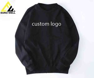 Recién llegado, sudaderas personalizadas, ropa deportiva pesada GSM, Jersey de algodón para hombre, sudadera sin capucha - Product Image 3