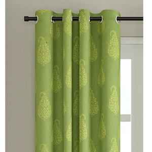 Elegant Luxury Leaf Printed 100% Organic Cotton GOTS Certified <b>Curtain</b> - Product Image 6