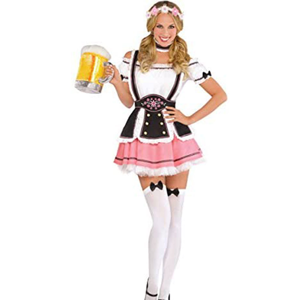 Costume Set for Halloween Dress Up Party and Beer Festival Lederhosen Shorts For Women Pakistan