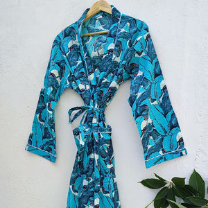 100% coton kimono Robes fait à la main floral imprimé pur coton Kimono Festival vêtements Kimono caftan femmes robes de plage portant - Product Image 1