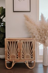 Armario de Muñecas de Ratán Natural, Gabinete Ratán Sunrise - Product Image 3